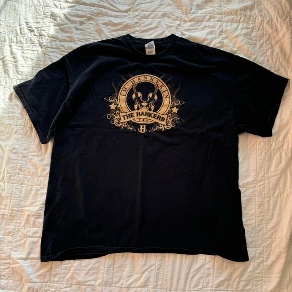 country blues band the Hankers black graphic tee sz XXL cowboy cotton western - Picture 2 of 6
